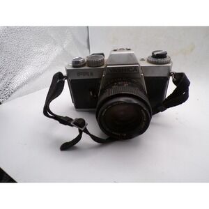 Yashica FR II 35mm SLR Film Camera Silver with Yashica ML 50mm f1.7 Parts repair